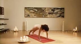 Stretch your muscles for naked yoga in this amateur video 23 min 40 sec
