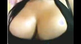 Indian cam girl with huge boobs plays as a webcam model 0 min 0 sec