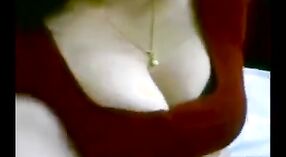 Desi Girlfriend's Big Tits Get Fondled and Gives a Sloppy Blowjob 3 min 00 sec