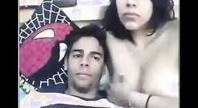 Desi aunty's first time with young boy MMS in Indian sex video 8 min 20 sec