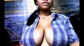 Desi milf Gheeta Bhabi's big boobs on cam 3 min 40 sec