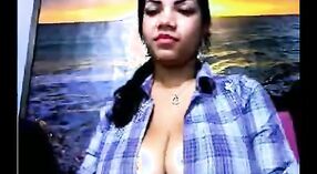 Desi milf Gheeta Bhabi's big boobs on cam 4 min 20 sec