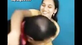 Desi girl gets kissed and felt by client in a hot video 1 min 40 sec