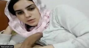 Pakistani babe gives a hot solo blowjob on webcam 5 min 50 sec