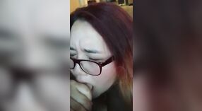 Asian Chubby Girl Gives a Ball Sucking Blowjob 3 min 20 sec