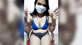Horny Bhabhi Stripping Saree fingering her juicy pussy 2 min 20 sec