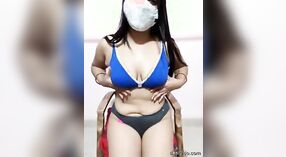 Horny Bhabhi Stripping Saree fingering her juicy pussy 2 min 50 sec