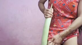 Indisches Dienstmädchen bekommt ihr haariges enges Loch von Spielzeug gedehnt 1 min 10 s