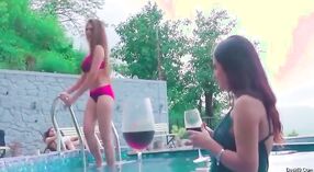 Indian Lesbians Get Naughty at the Pool 1 min 50 sec
