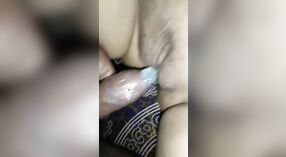 Desi aunty's condom-covered pussy gets pounded 0 min 30 sec