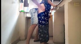 Indian maid gets her pussy pounded by her husband in the kitchen 2 min 20 sec