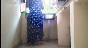 Indian maid gets her pussy pounded by her husband in the kitchen 2 min 40 sec