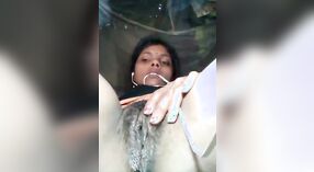 Desi babe pleasures herself with a chapati dildo in dirty porn video 0 min 0 sec