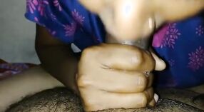 Real sex video of a woman giving a blowjob and swallowing cum 0 min 50 sec