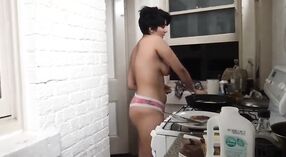 Live sex video of Punjabi influencer in the kitchen 0 min 0 sec