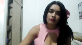 Indian porn model Helen flaunts her big boobs in this solo video 12 min 20 sec