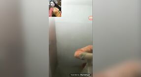 Nude selfie of a busty Bangladeshi lady in the bathroom 0 min 40 sec