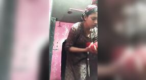 Nude selfie of a sexy Bengali bombshell bathing and changing clothes 5 min 20 sec