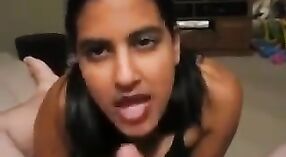 NRI porn star Shania from New York gives a passionate blowjob to a big cock 1 min 30 sec