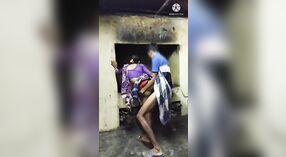 Desi porn video features a horny boy and an Indian MILF in a standing sex position 1 min 20 sec