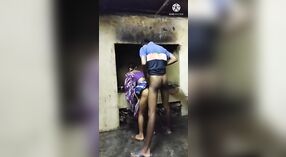 Desi porn video features a horny boy and an Indian MILF in a standing sex position 2 min 40 sec