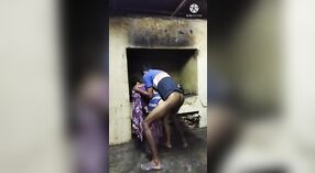 Desi porn video features a horny boy and an Indian MILF in a standing sex position 3 min 40 sec