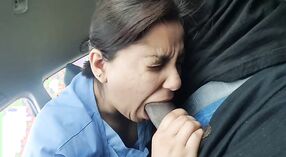 Big-dicked Indian hunk gives a blowjob in a NRI car 1 min 30 sec