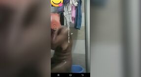 Indian solo bath time video with a touch of kink 3 min 00 sec