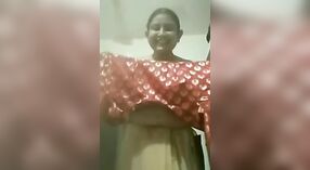 Desi Bhabhi's Nude Strip and Show of Her Gorgeous Breasts 1 min 50 sec