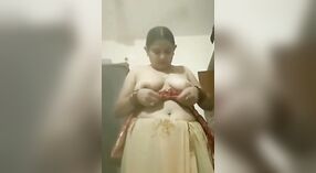Desi Bhabhi's Nude Strip and Show of Her Gorgeous Breasts 3 min 20 sec
