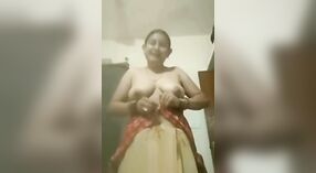 Desi Bhabhi's Nude Strip and Show of Her Gorgeous Breasts 0 min 0 sec