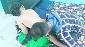 Tamil Sex Vibe Film: Green Sari in Hot Action 7 min 50 sec
