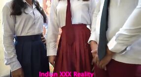 Threesome with Desi Village Schoolgirls 0 min 0 sec