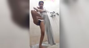 Dehati, the horny European girl, flaunts her hairy pussy and tits 3 min 20 sec