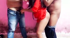 Desi village wife indulges in a steamy threesome with her husband and Devar 2 min 20 sec