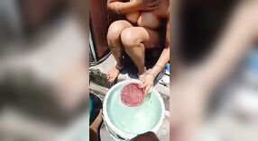 A vintage couple indulges in outdoor bathtub sex 1 min 50 sec