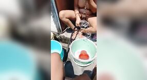 A vintage couple indulges in outdoor bathtub sex 3 min 50 sec