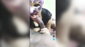 Desi village girl gives a live on-camera blowjob to her lover 0 min 50 sec
