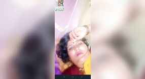 Desi village aunty teases with her hairy pussy and big boobs 1 min 10 sec