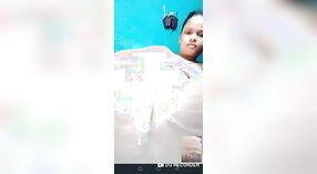 Desi village girl indulges in a steamy video call by licking and fingering herself 2 min 40 sec