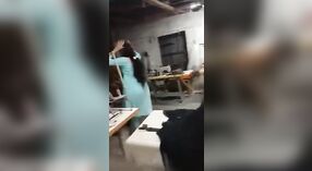 Indian village worker and female manager have sex on the shop floor 4 min 40 sec