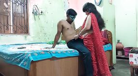 Dehati Bhabhi and Devar engage in wild sex with big boobs on display 1 min 20 sec