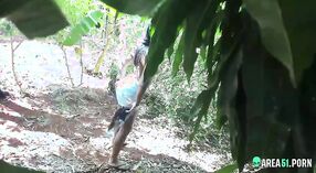 Desi MMC-Skandal: Ein paar beim Ficken im Dschungel erwischt 1 min 20 s