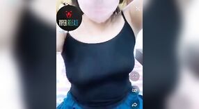 Desi Girl's First Time Live Cam Show with Pink Mask 0 min 40 sec