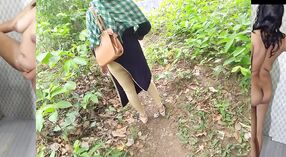 Bhabhi's pussy gets pounded in the jungle while her neighbor drills her hard 9 min 30 sec