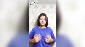 Hot Desi girl flaunts her big boobs in the bathroom 0 min 0 sec