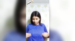 Hot Desi girl flaunts her big boobs in the bathroom 0 min 30 sec