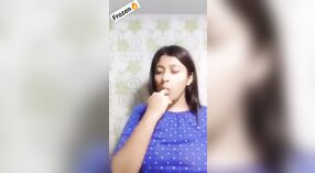 Hot Desi girl flaunts her big boobs in the bathroom 1 min 00 sec