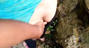 Indian wife fucks a stranger in the woods while peeing outdoors 0 min 50 sec