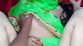 Desi bhabhi in green dress masturbates her lover's cock before having sex with him 7 min 00 sec